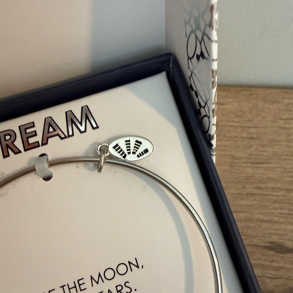 SHINE Silver and Gold Moon and Star Adjustable Bangle Bracelet, NWT - Picture 3 of 7